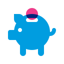 icon of a piggy bank