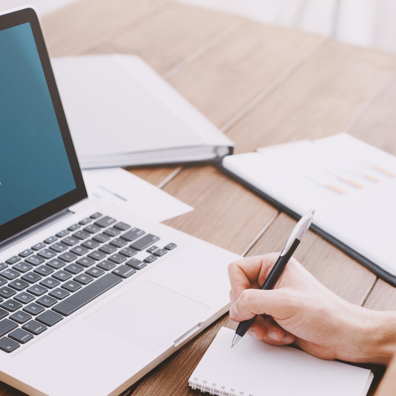 Close up of laptop screen with loading bar