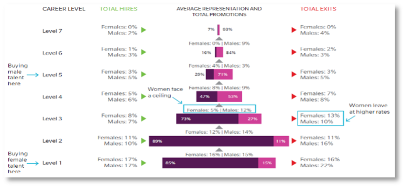 See screenshot of a pay progression analysis